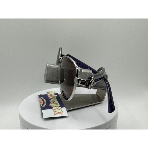 Vintage Y2K Sunglasses NOS 2000s Purple Lens Versace 1246 Butterfly Purple Frame